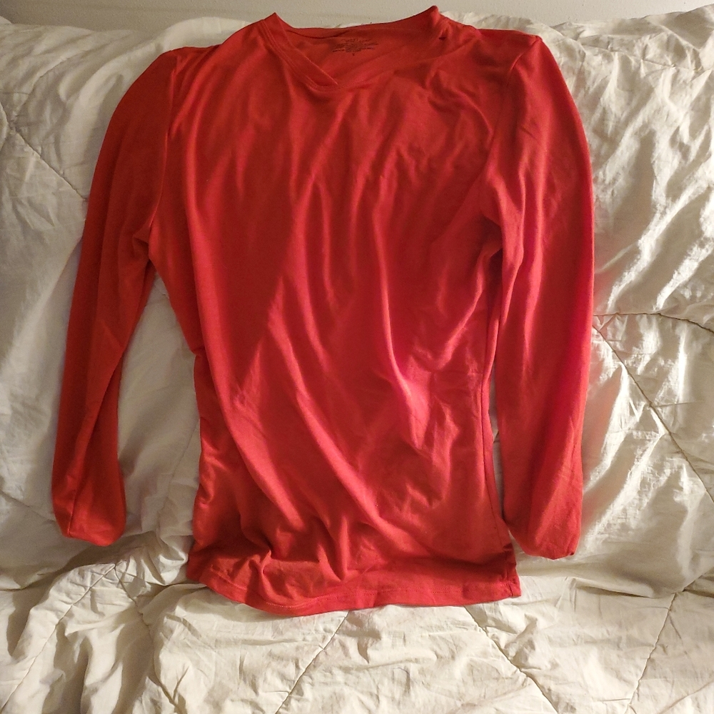 Cuddl Dudds tunic long sleeved red small